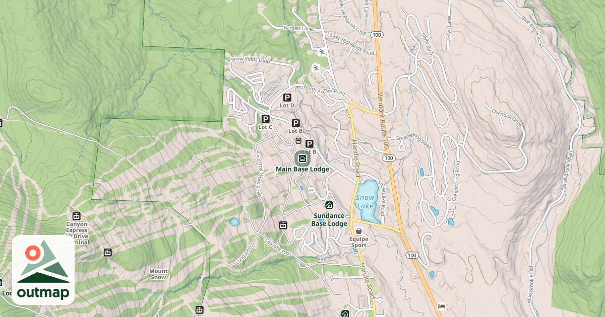 Map of Main Base Lodge