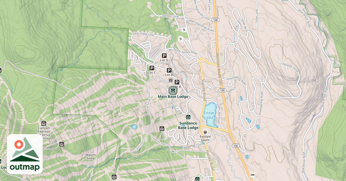 Map of Main Base Lodge