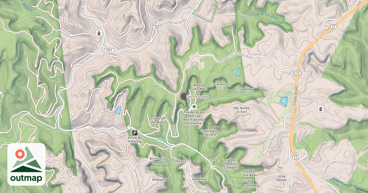 Map of Dain Bramage