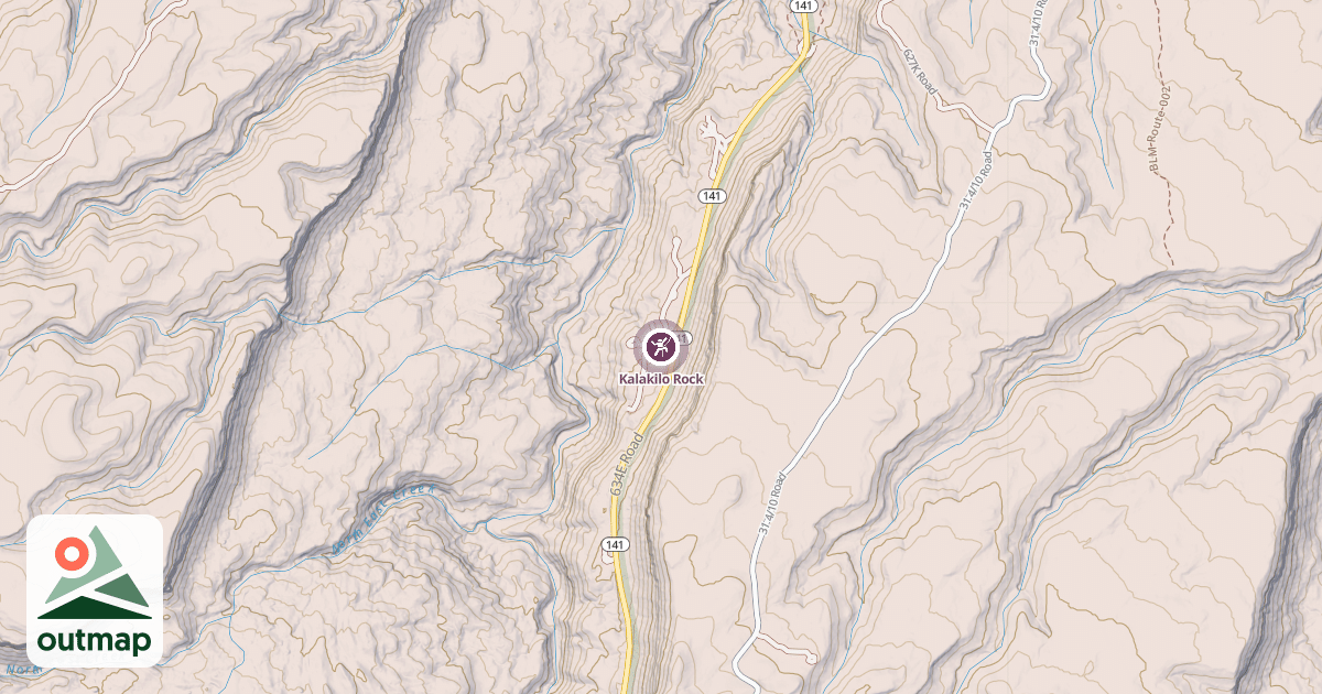 Map of Kalakilo Rock