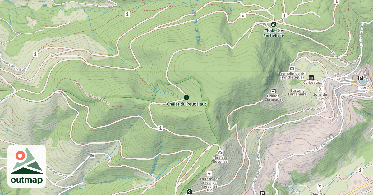 Map of Chalet du Peut Haut