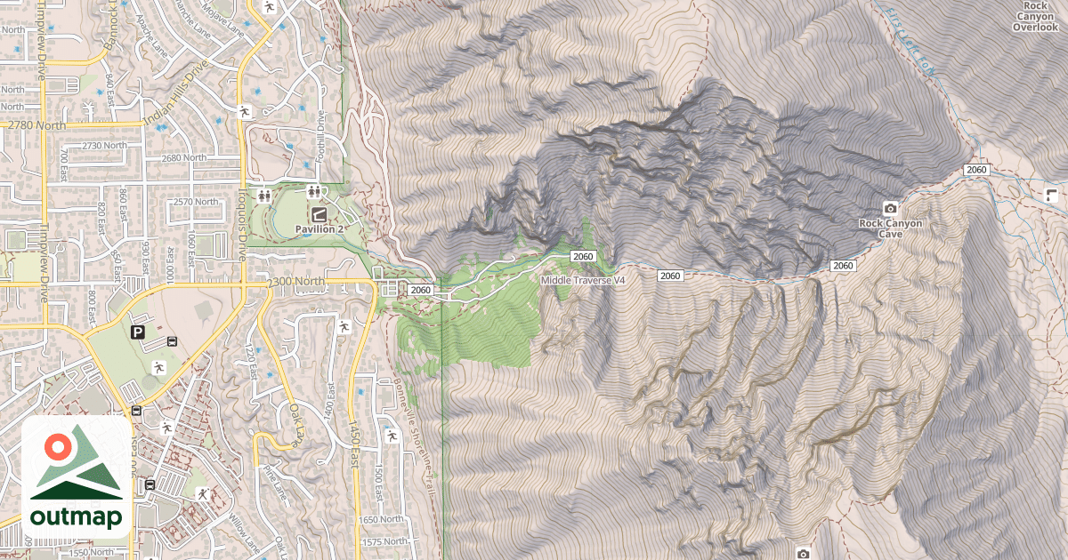 Map of Middle Traverse
