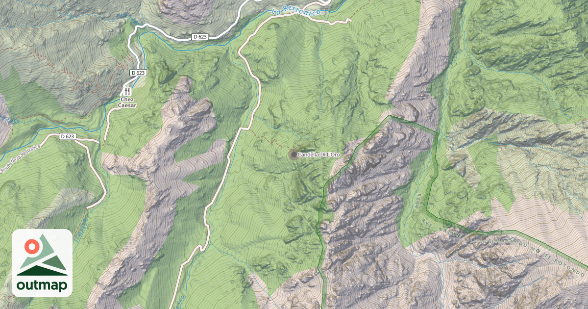 Map of Candella Di L'Oro