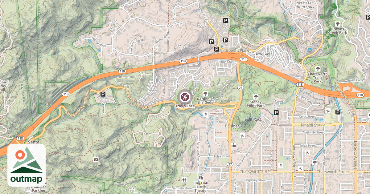Map of Troy's Face