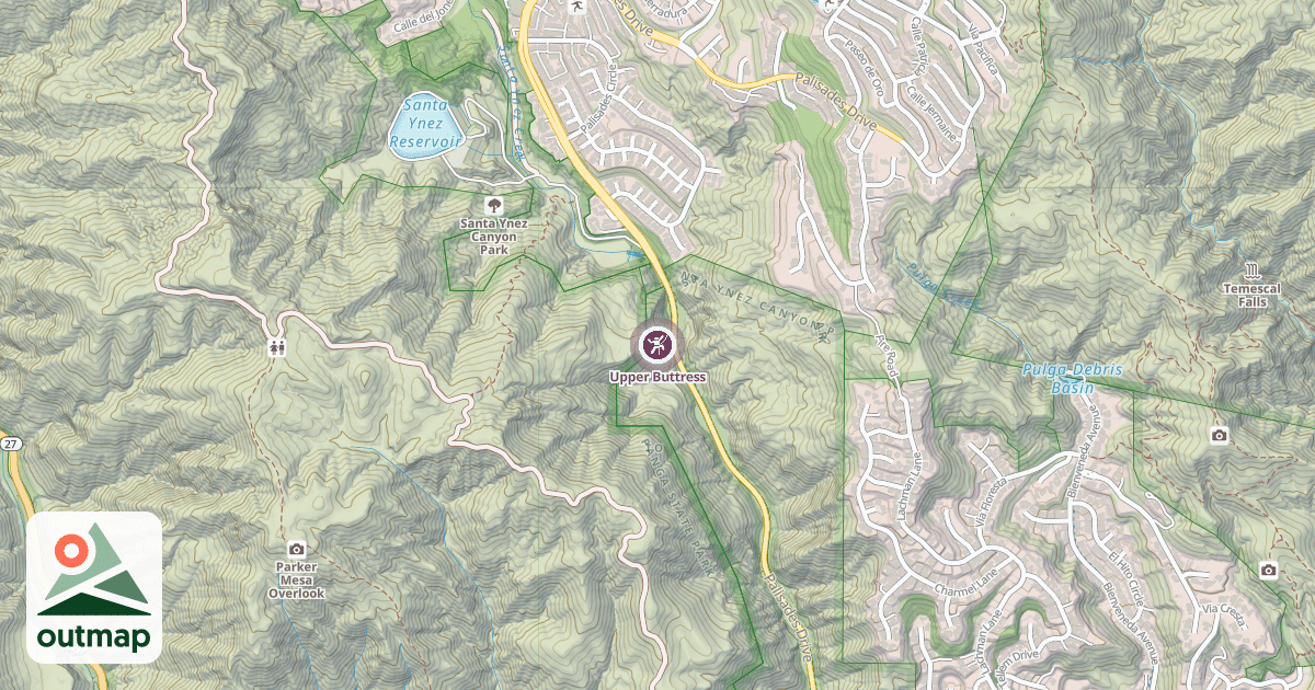 Map of Upper Buttress
