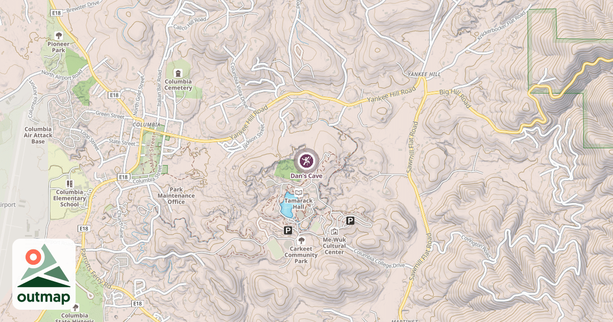 Map of Dan's Cave