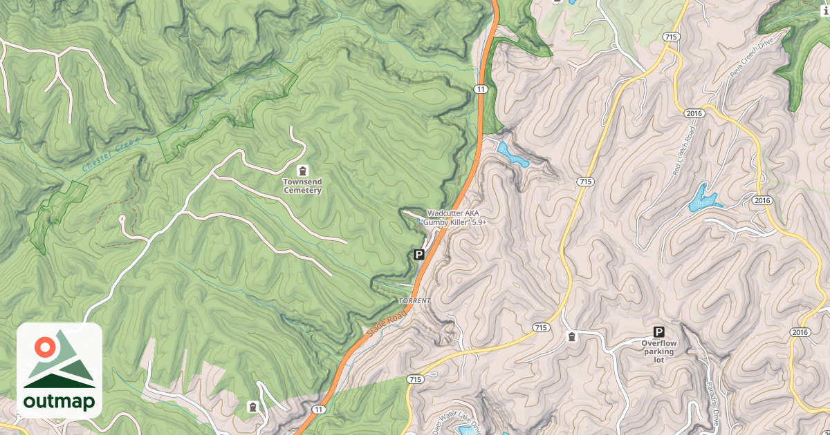 Map of Wadcutter AKA "Gumby Killer"