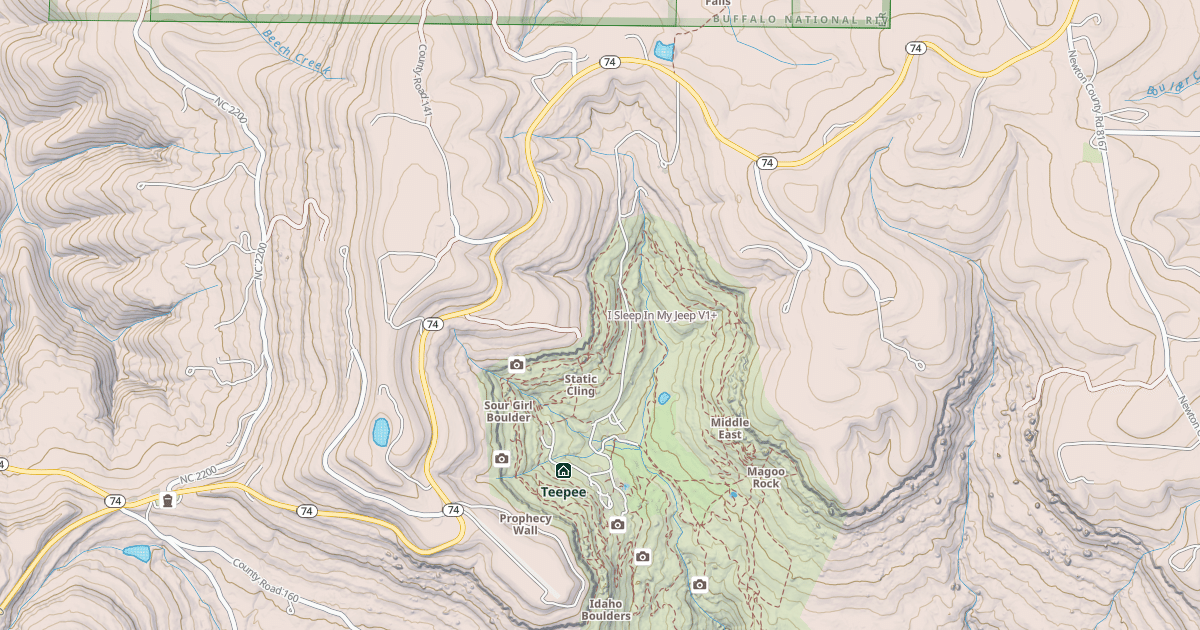 Map preview of I Sleep In My Jeep