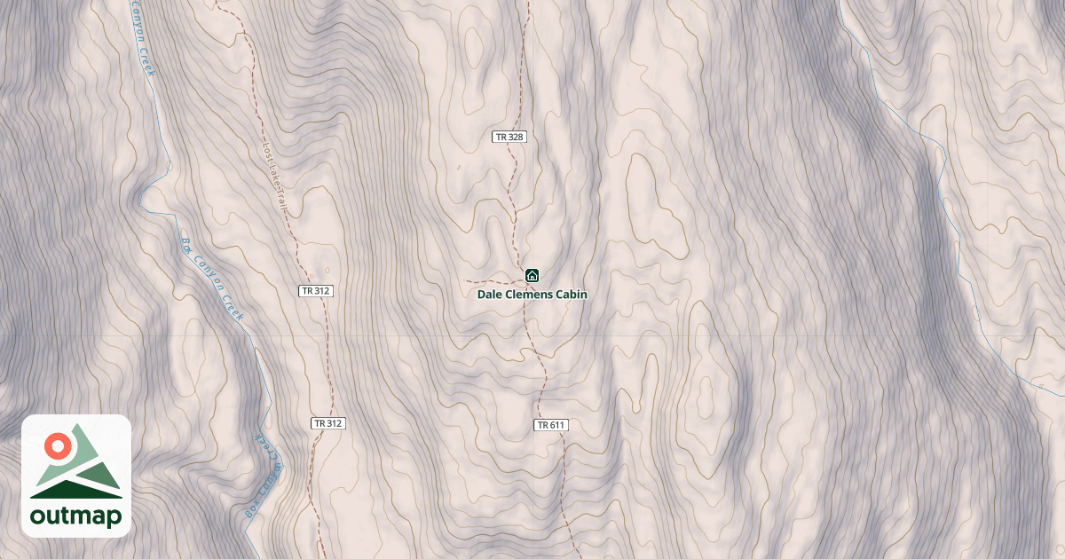 Map of Dale Clemens Cabin
