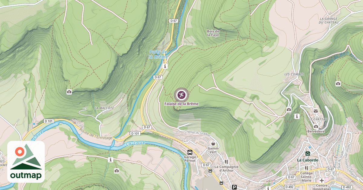 Map of Falaise de la Brême