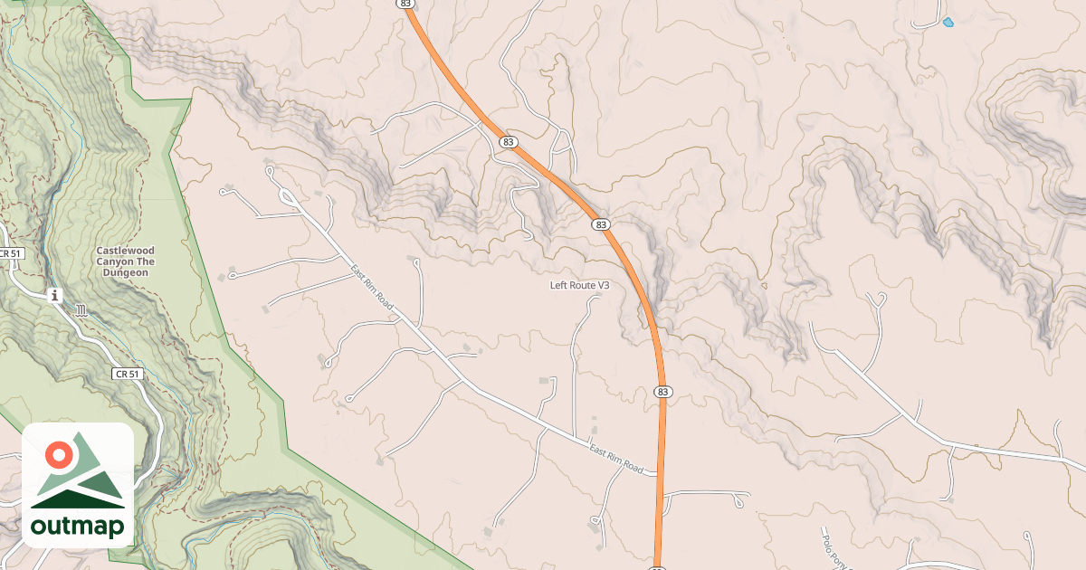 Map of Left Route