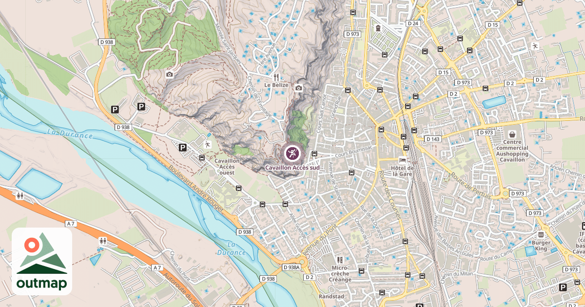 Map of Cavaillon Accès sud