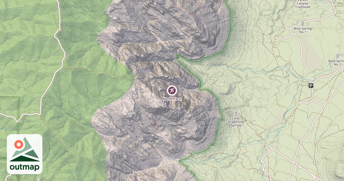 Map of North Face