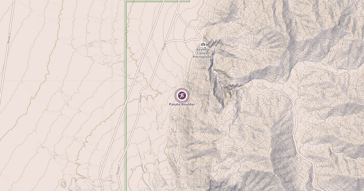 Map preview of Paiute Boulder