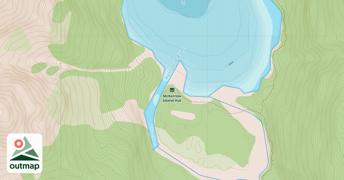 Map of McKerrow Island Hut
