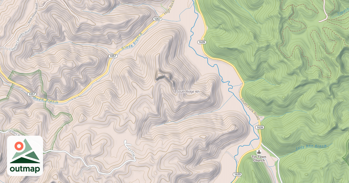 Map of South Ridge