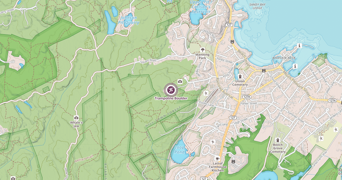 Map preview of Trampoline Boulder