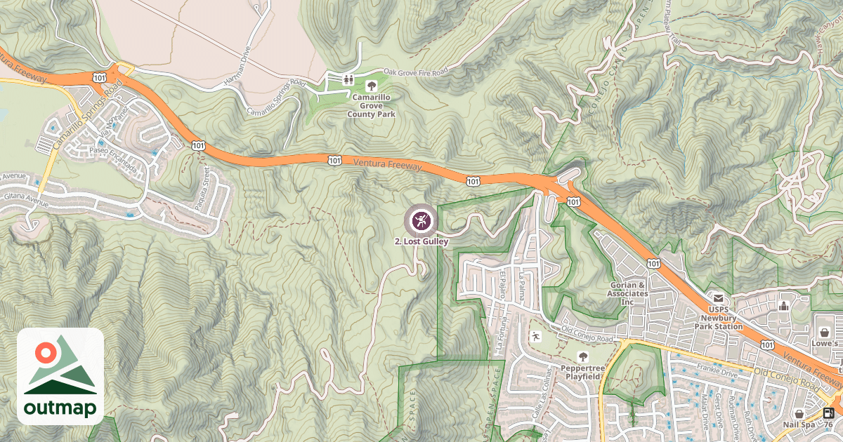 Map of 2. Lost Gulley