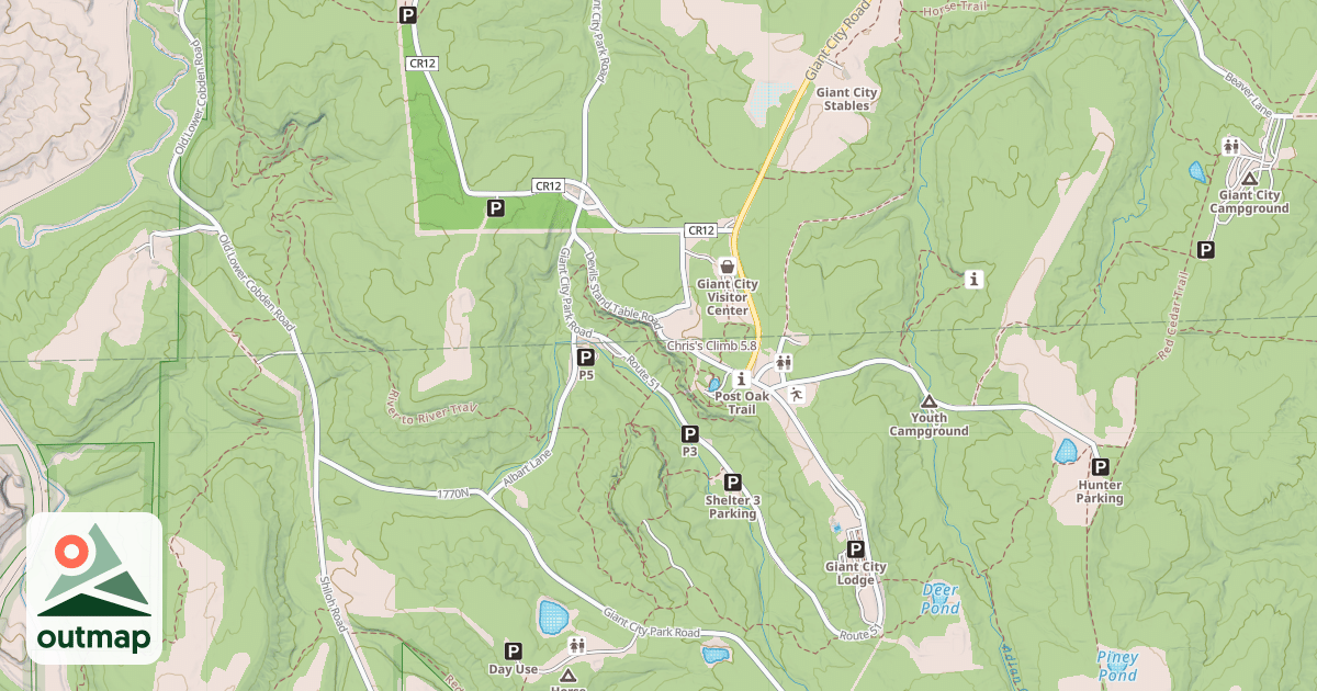 Map of Chris's Climb