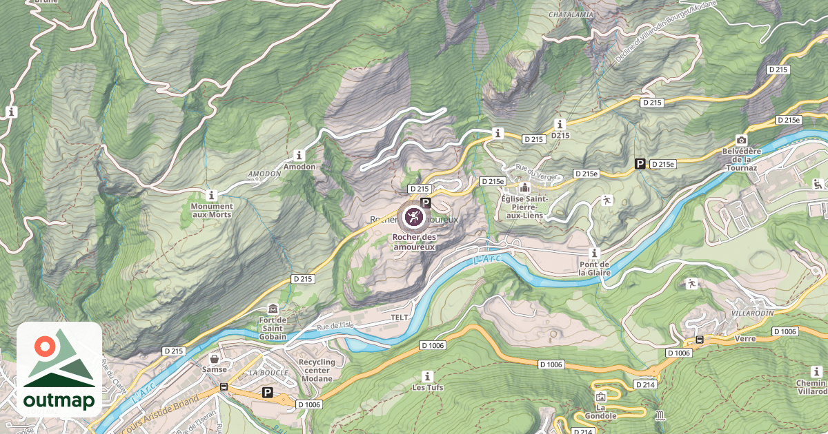 Map of Rocher des amoureux