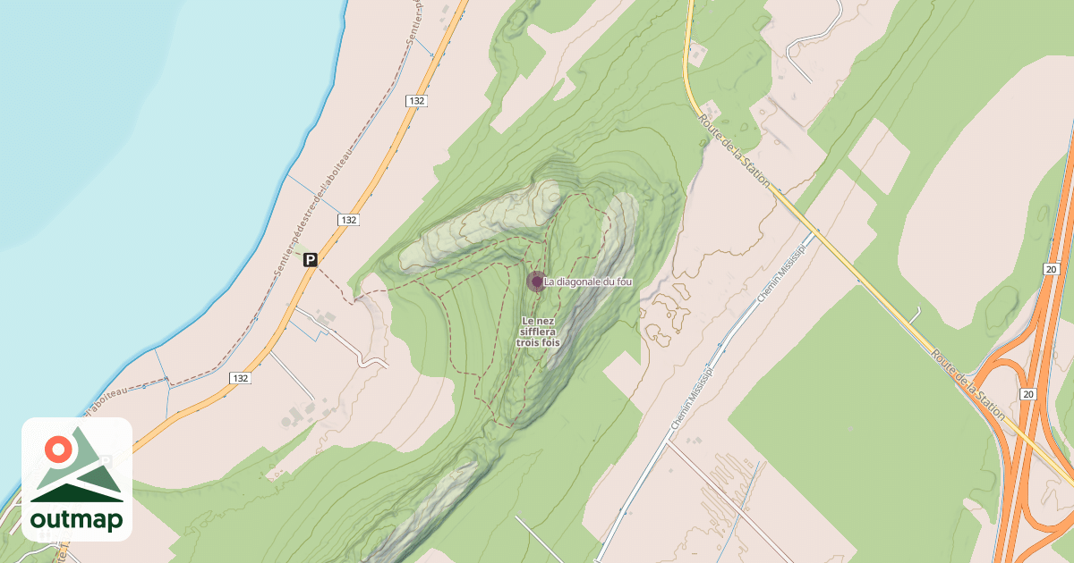 Map of La diagonale du fou
