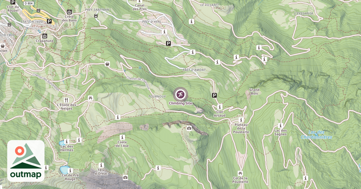 Map of Climbing Site