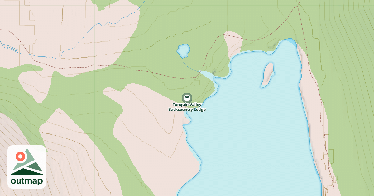 Map of Tonquin Valley Backcountry Lodge