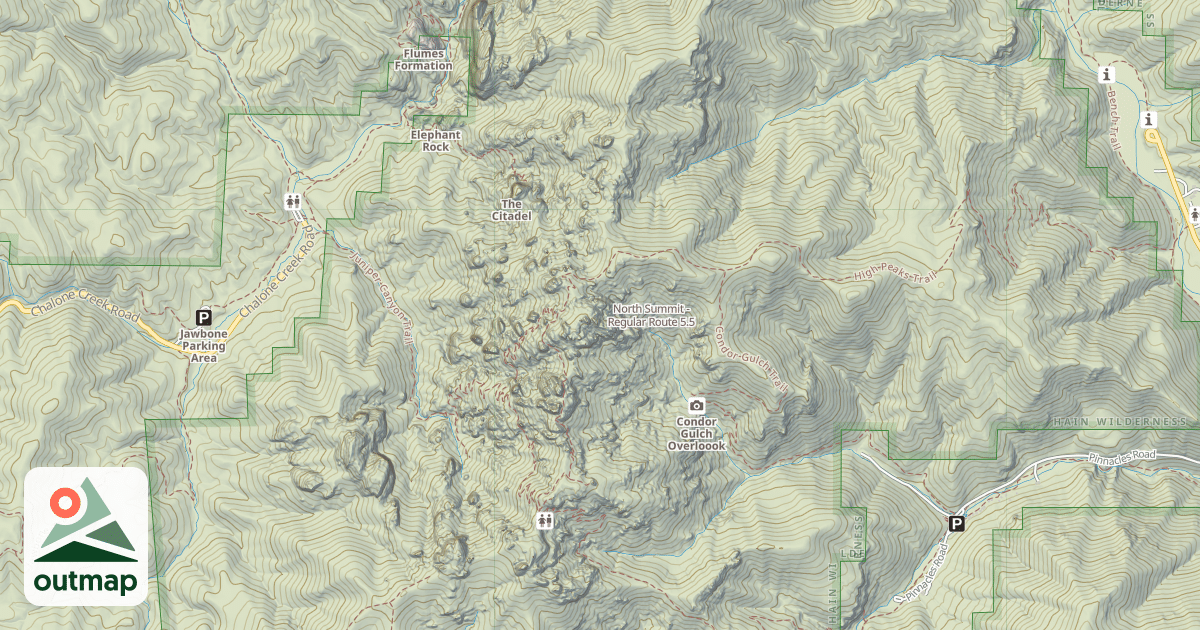 Map of North Summit -  Regular Route