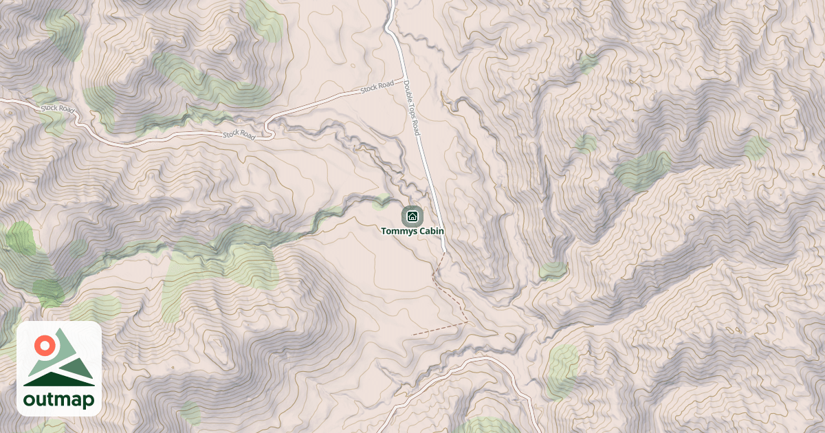 Map of Tommys Cabin