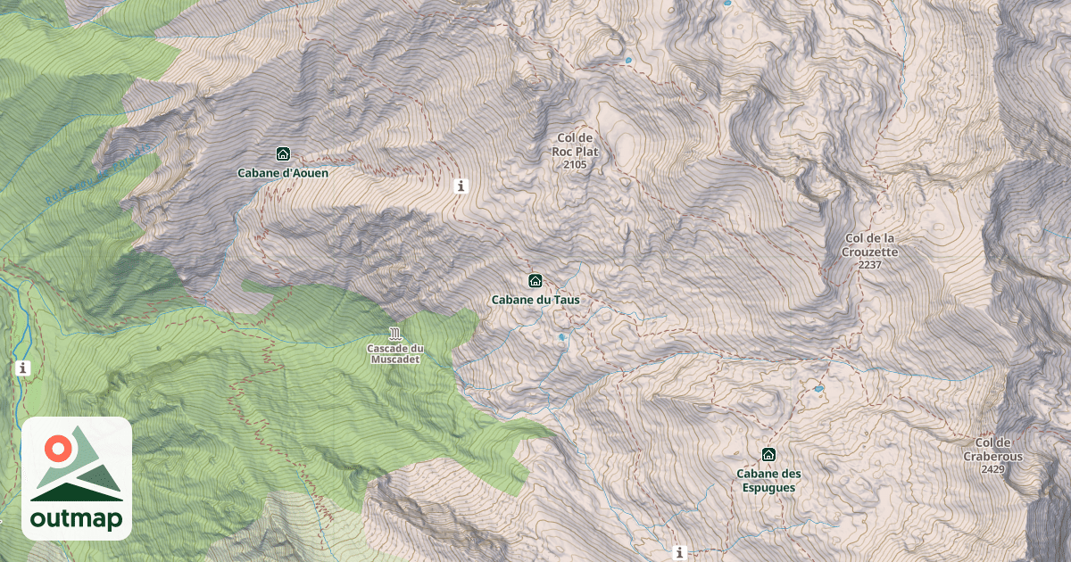 Map of Cabane du Taus