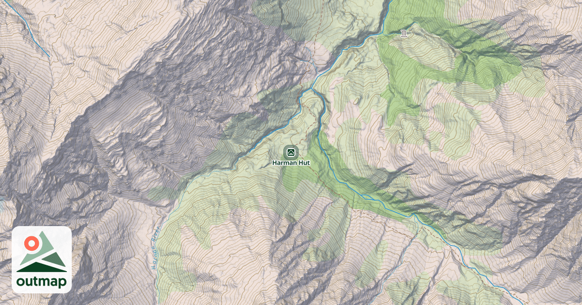 Map of Harman Hut