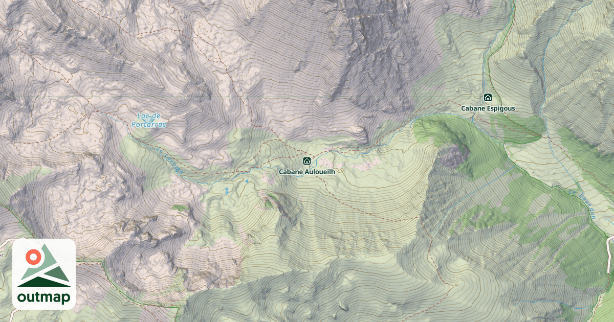 Map of Cabane Auloueilh