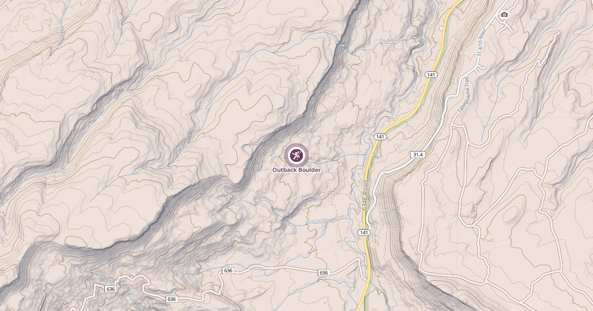 Map preview of Outback Boulder