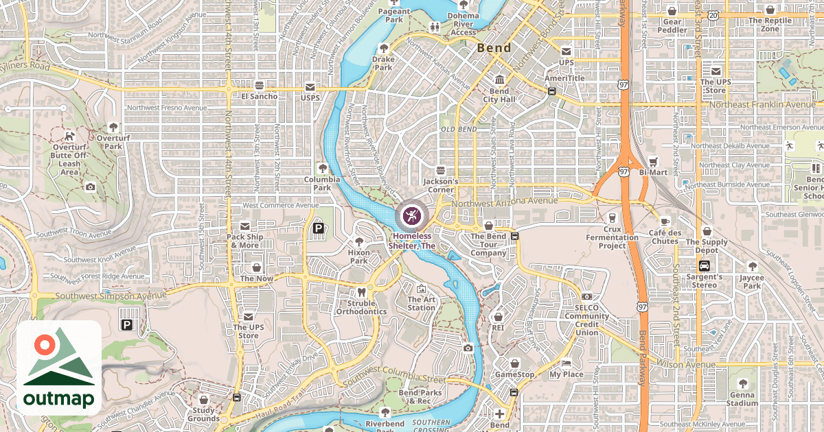 Map of Homeless Shelter, The