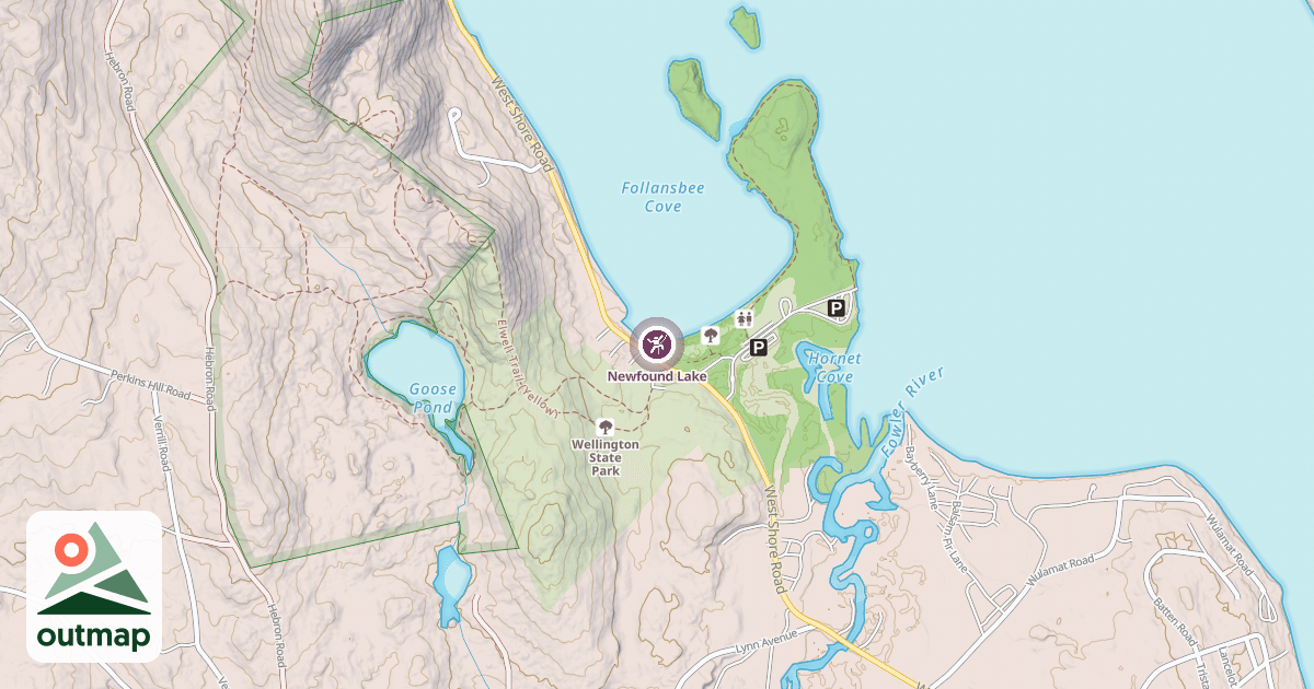 Map of Newfound Lake