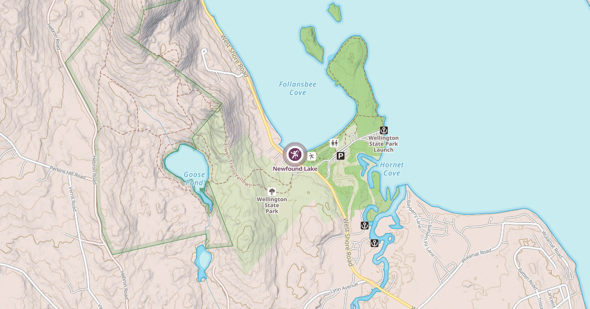 Map preview of Newfound Lake
