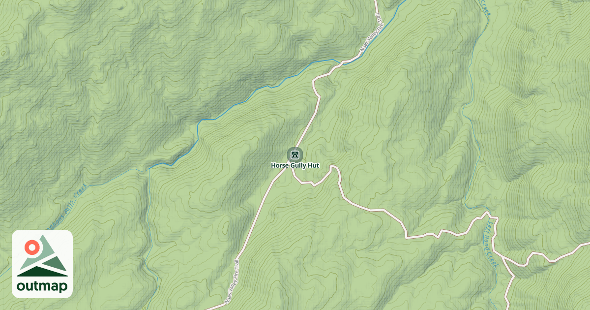 Map of Horse Gully Hut