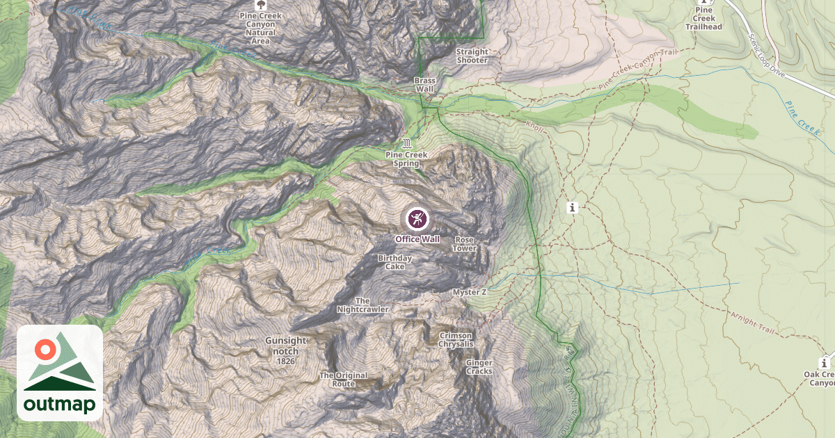 Map of Office Wall