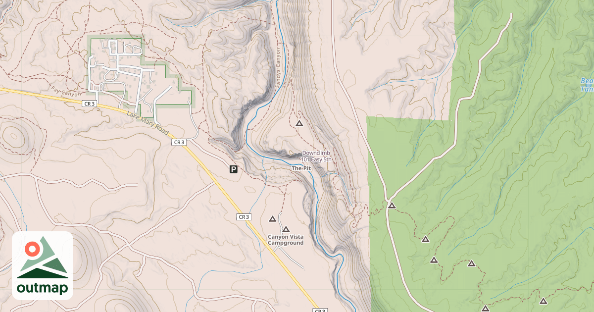 Map of Downclimb 101