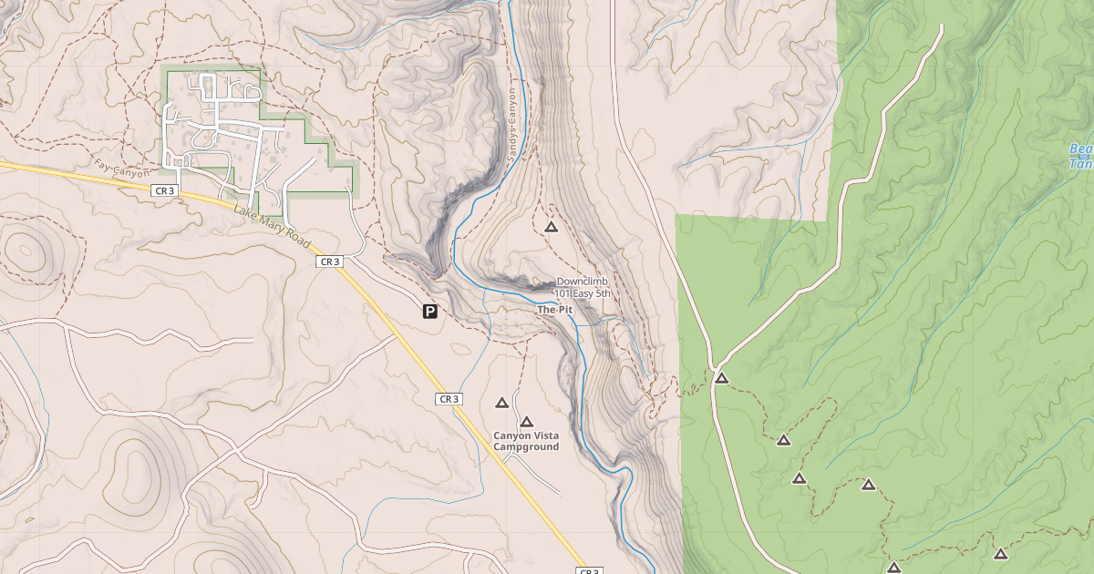 Map preview of Downclimb 101