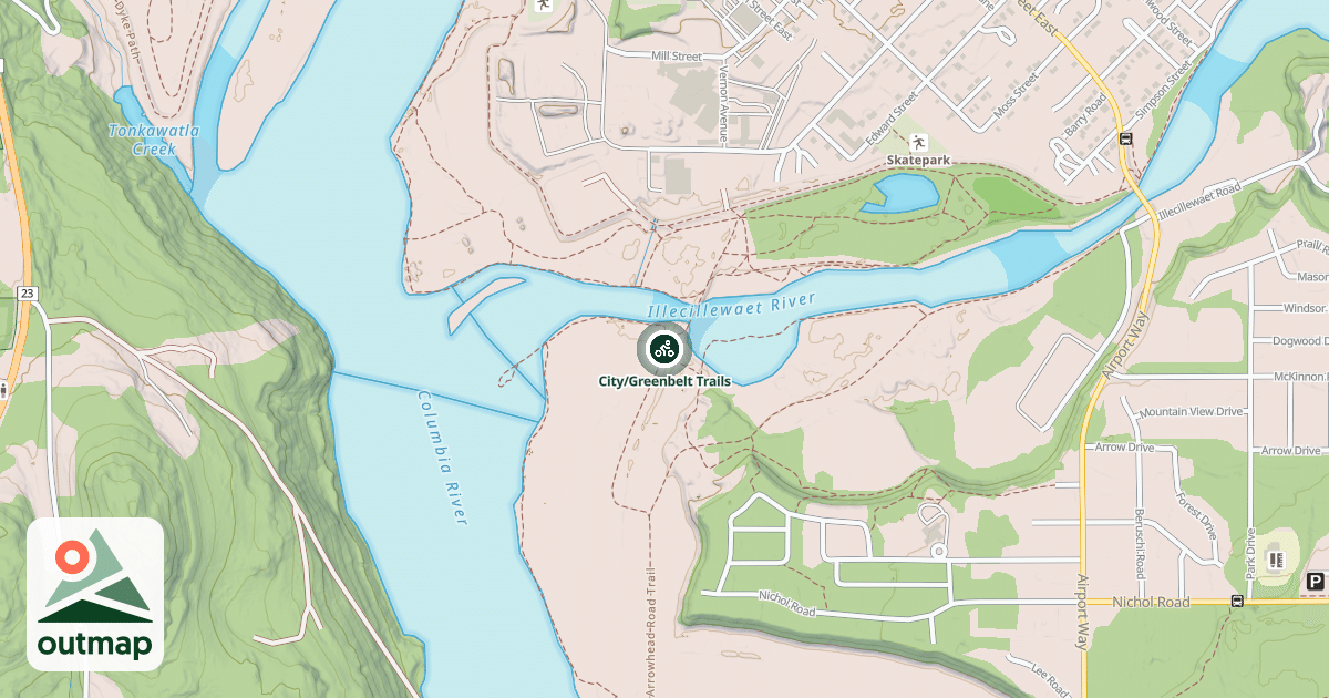 Map of City/Greenbelt Trails