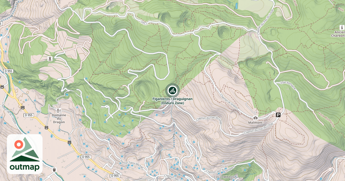 Map of Figanieres / Draguignan (Enduro Zone)