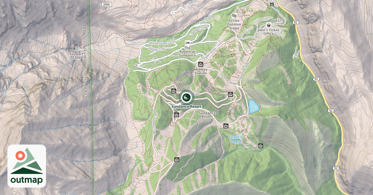 Map of Sundance Resort
