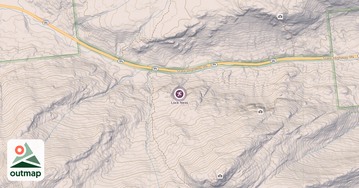 Map of Lock Ness