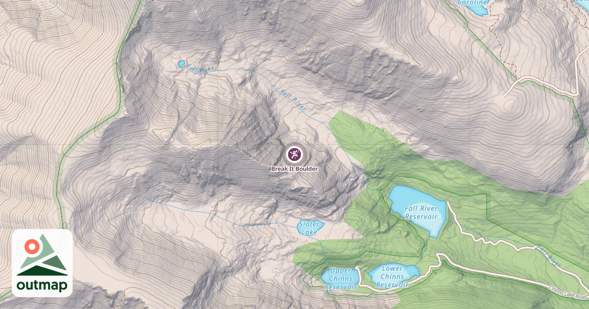 Map of Break It Boulder
