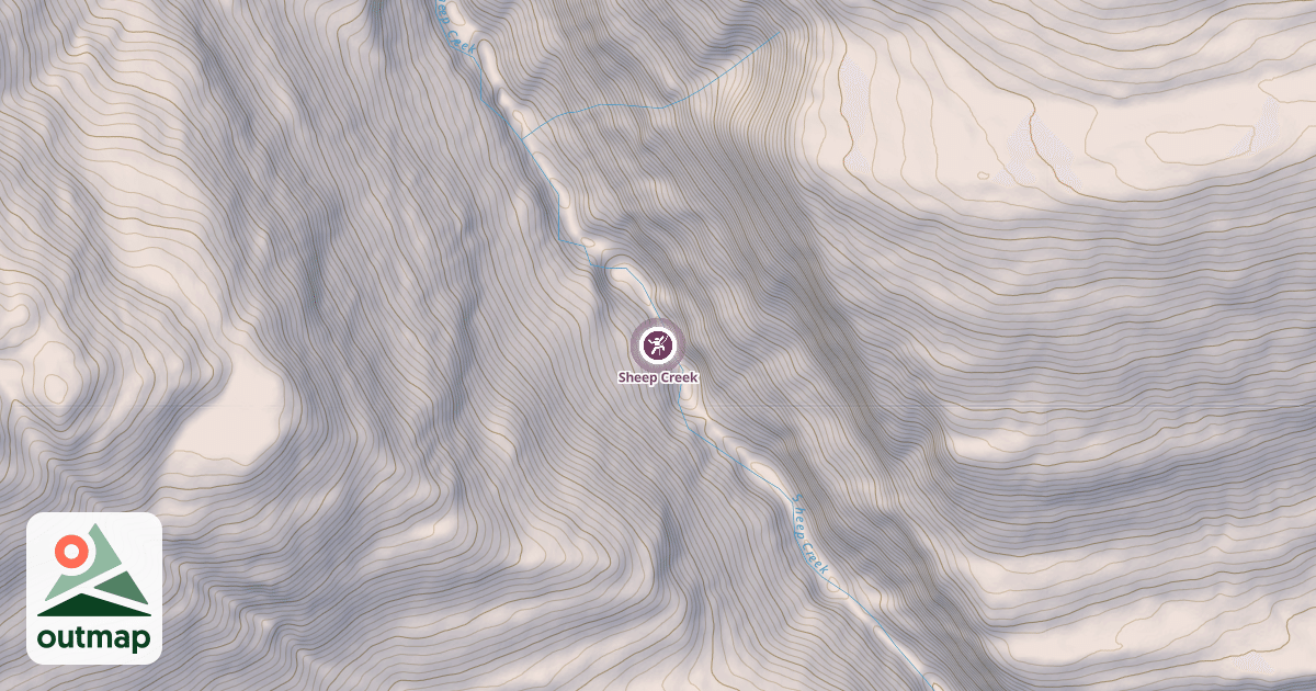 Map of Sheep Creek