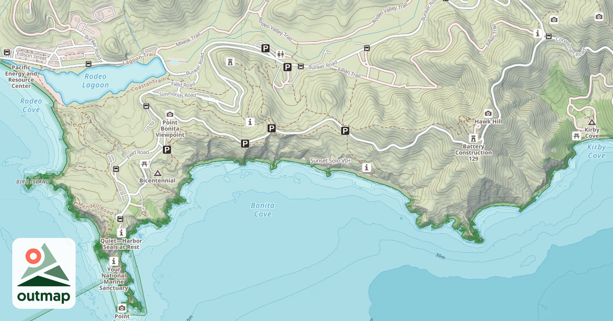 Map of Sunset Solo