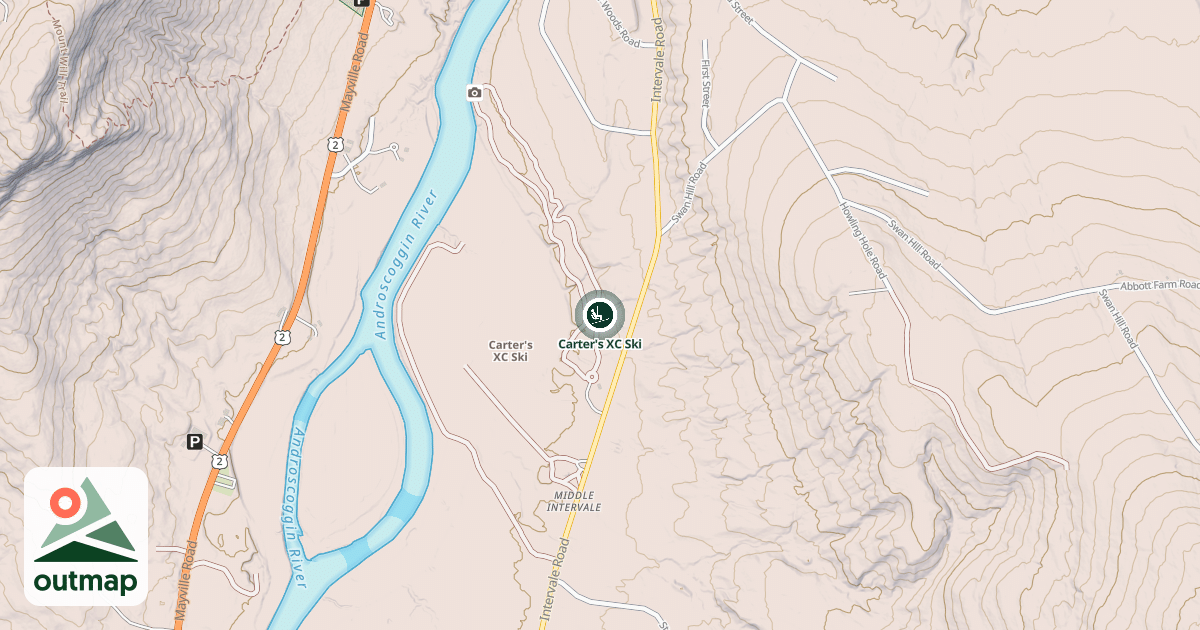 Map of Carter's XC Ski