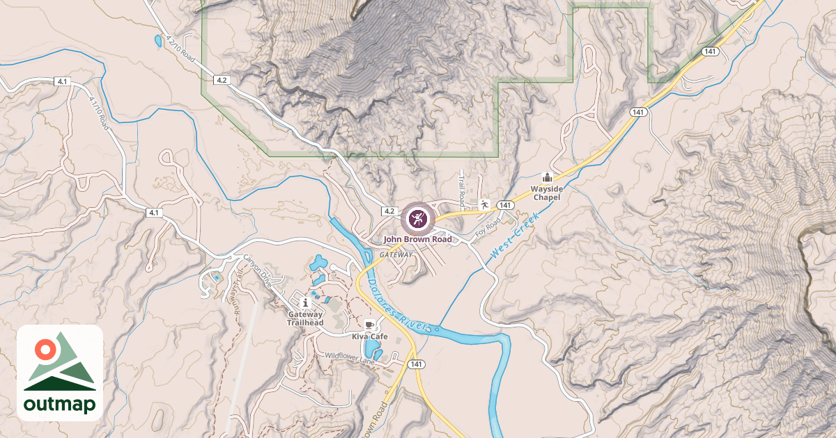 Map of John Brown Road