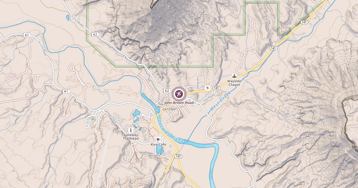Map preview of John Brown Road